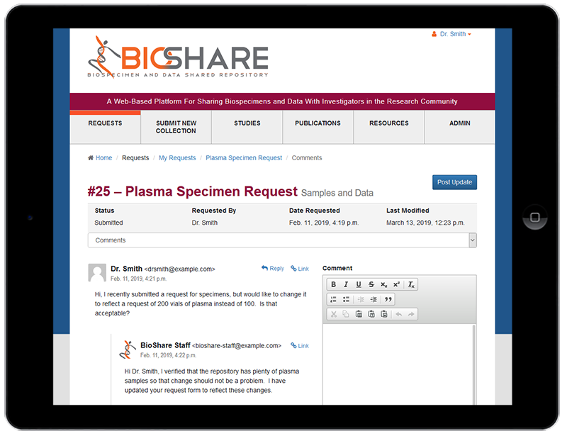 Integrated Request Tracking System